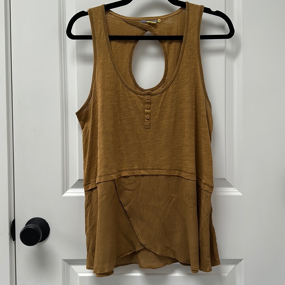 Little Yellow Button Ocher tank